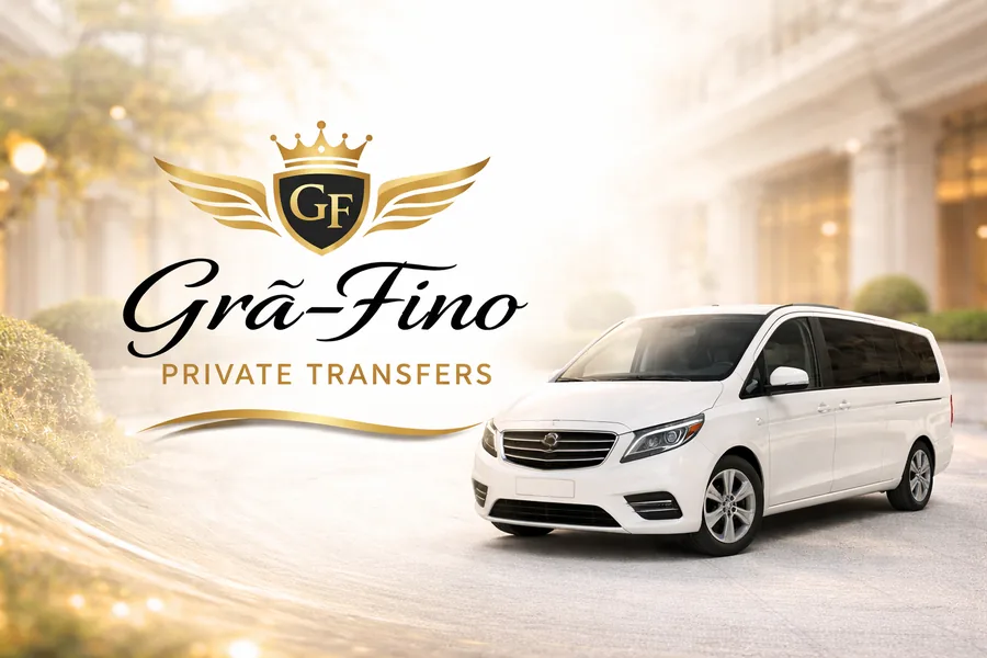 Grã-Fino Private Transfers — carrinha branca